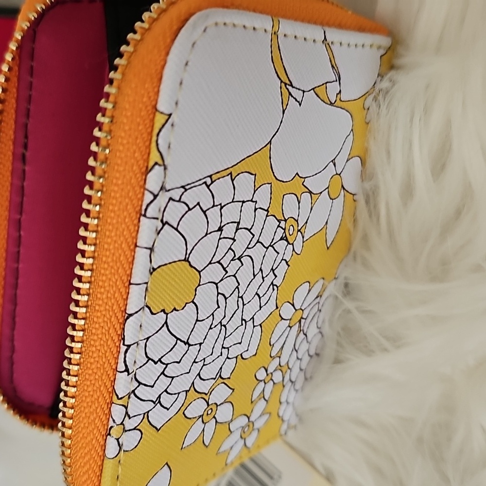 Trina Turk Yellow and White Floral Wallet - Picture 7 of 7
